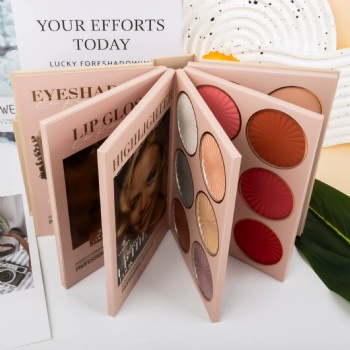 Cross-border explosion 67 color makeup plate five layers of book eye shadow plate matte pearlescent blush contour highlights one    OEM/ODM