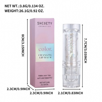 Cross Border 3 Color Temperature Change Lip Gloss Flash Anti-Cracking Long-lasting Moisturizing Lip Oil Hydrating Jelly Lipstick Makeup OEM/ODM