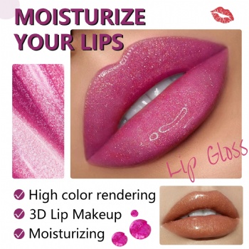 Cross Border Hose Lip Gloss Lip Balm Hydrating Moisturizing Non-stick Cup Toot Lip Lip Glaze Plump Lip Oil  OEM/ODM