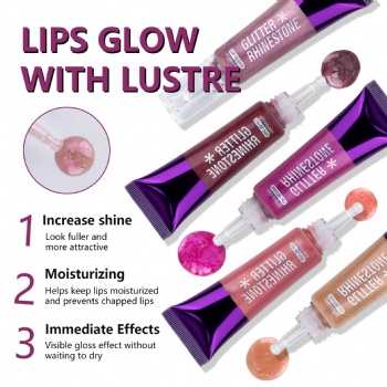 Cross Border Hose Lip Gloss Lip Balm Hydrating Moisturizing Non-stick Cup Toot Lip Lip Glaze Plump Lip Oil  OEM/ODM