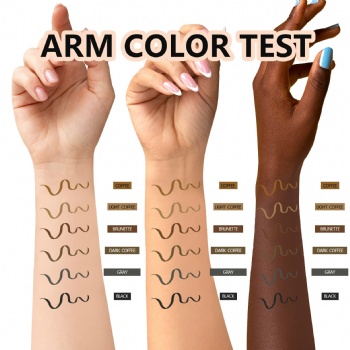 Cross Border Eyebrow Brush Eyebrow Pencil Set six-color wooden pole Eyebrow pencil Waterproof, non-smudging and non-decolorizing makeup pencil  OEM/ODM
