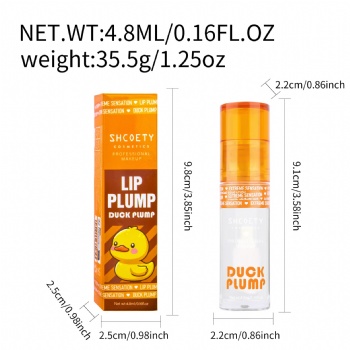 Cross Border Duck Lip Plumping Oil Lip Gloss Mirror Lip glaze Beep Lip Gloss Liquid lipstick Lip Balm Makeup OEM/ODM