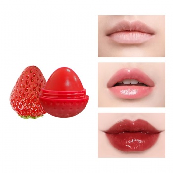 Cross-border hot Europe and the United States moisturizing strawberry lip balm moisturizing lip balm fruity lip gloss cosmetics wholesale makeup  ODM/OEM