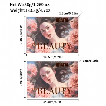 Cross Border Beauty Highlight Six Color Blush Natural Brightening Three-dimensional Contouring Long Lasting waterproof and sweat resistant Blush contouring all in one  OEM/ODM