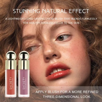 Cross-border explosive liquid blush lips and cheeks double water moisturizing multi-functional natural contouring to lighten the complexion OEM/ODM