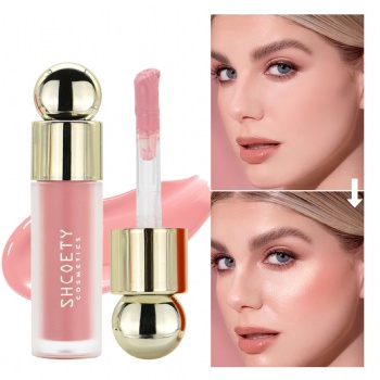 Cross-border explosive liquid blush lips and cheeks double water moisturizing multi-functional natural contouring to lighten the complexion OEM/ODM