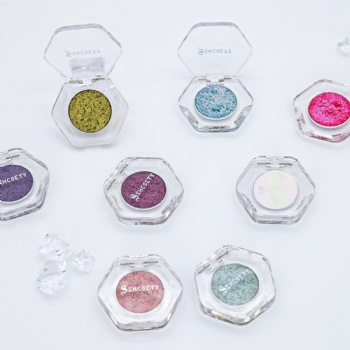 Optical chameleon Eyeshadow Powder Metal Photosensitive highlighter Glitter Glitter 12 colors  OEM/ODM